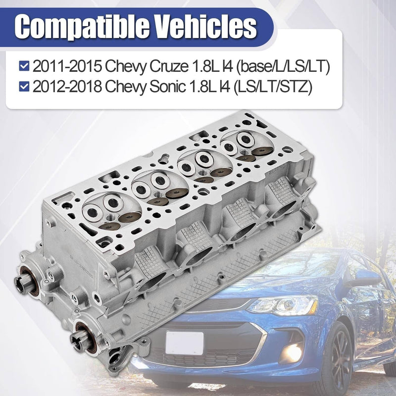 55568116 Cylinder Head Assembly for Chevy Cruze Sonic 1.8L L4 DOHC 2011-2018