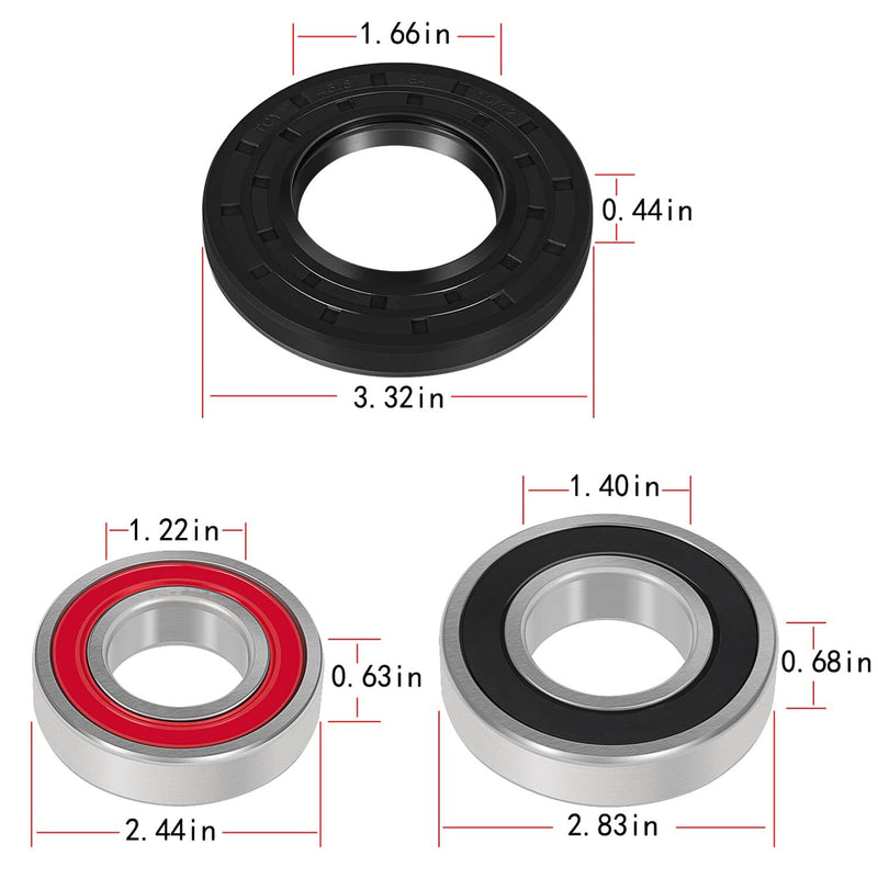 DC62-00156A 6601-002637 6601-000148 Washer Seal & Bearing Replacement Kit