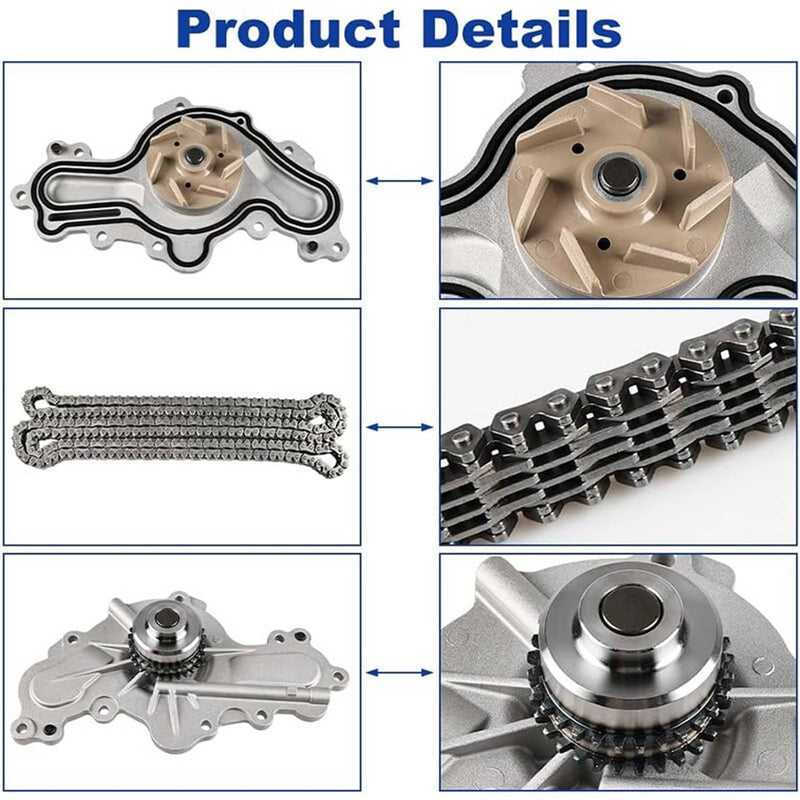 Timing Chain Kit & Water Pump for Ford F150 Explorer Edge Flex 3.5 3.7 2011-2019