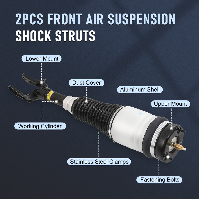 Air Suspension Strut Shocks Front Left Right for Jeep Grand Cherokee 2011-2015