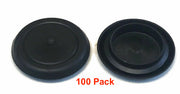 DURAFORCE Black Rubber 1 1/4 Inch Flush Mount Hole Plug for Auto Body Panel (100)