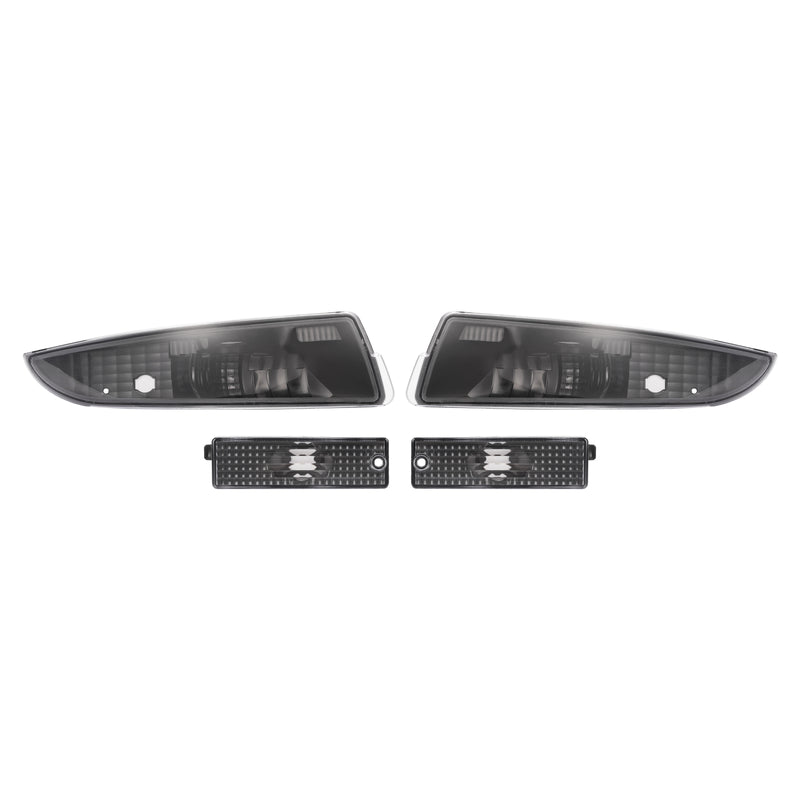 Black Side Marker Turn Signal Light Bumper Lamp for Chevy Camaro 1993-2002 4PCS