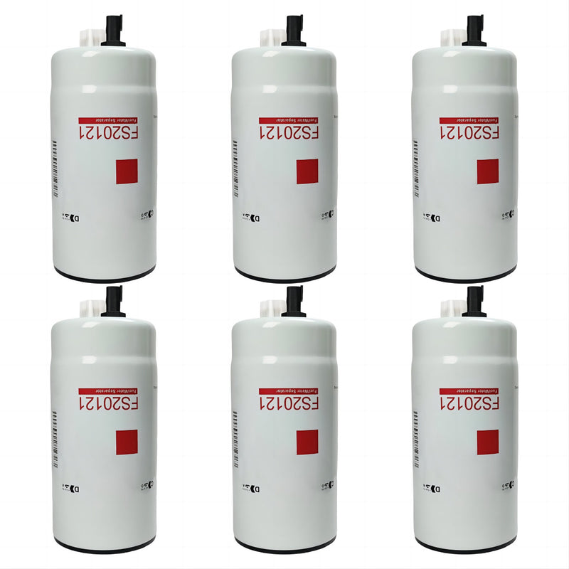 FS20121 Fuel Water Separator Filter for Cummins L9 B6.7 6 Pcs