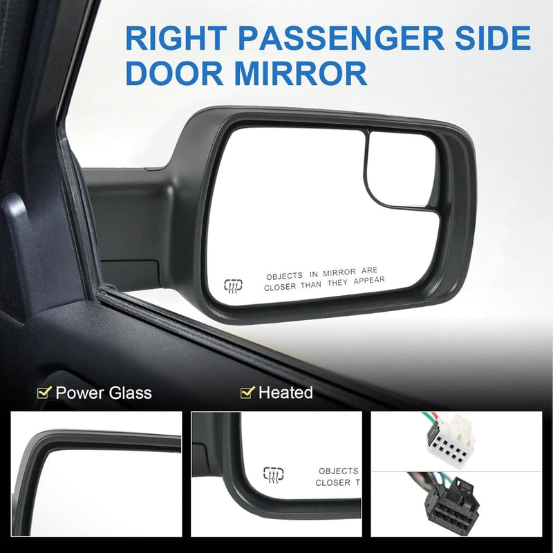 68276500AH Heated Mirror Power Fold Signal Right for 19-24 Ram 1500