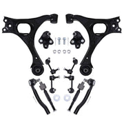 DURAFORCE Front Lower Control Arms Ball Joint Sway Bars Tie Rods for 2006-11 Honda Civic