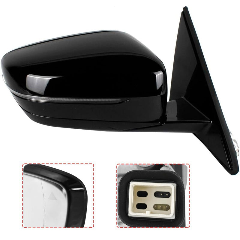 320i 330i 330e Mirror Passenger Side Blind Spot for BMW 2019-2023 Black