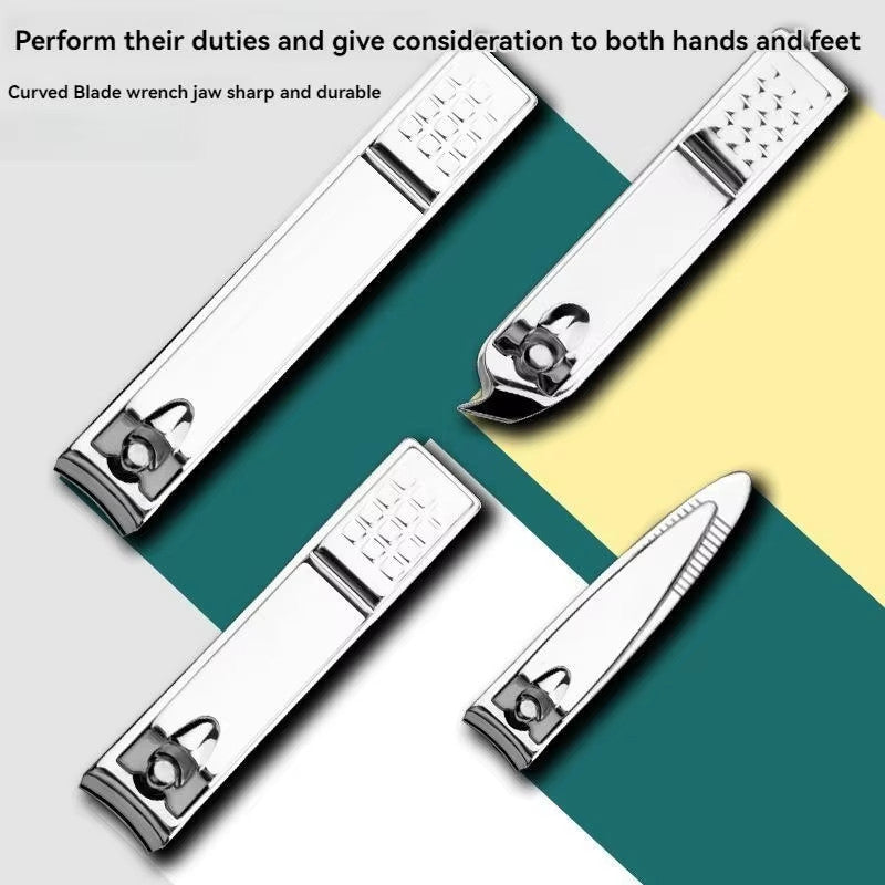 19 PCS Pedicure Manicure Set Nail Clippers Cleaner Cuticle Grooming Kit Case