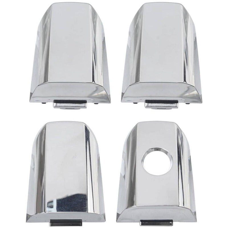 Exterior Door Handle Chrome Set of 4 for Chevrolet Silverado 1500 2014-2017