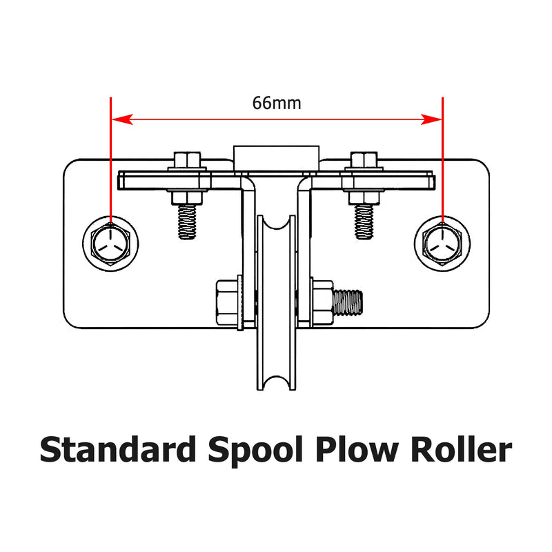 Steel Snow Plow Pulley Fairlead Kit for ATV UTV Winches Wide-Spool Bolt Patterns
