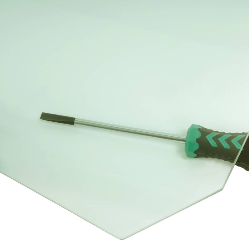 DURAFORCE Light Green Door Window Glass for Ford F-150 Bronco 1987-97 Front Driver Side