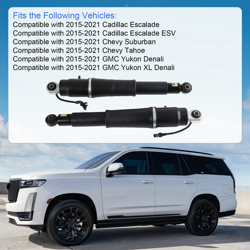 84176675 Pair Rear Air Shock Absorbers for Cadillac Escalade Suburban Tahoe