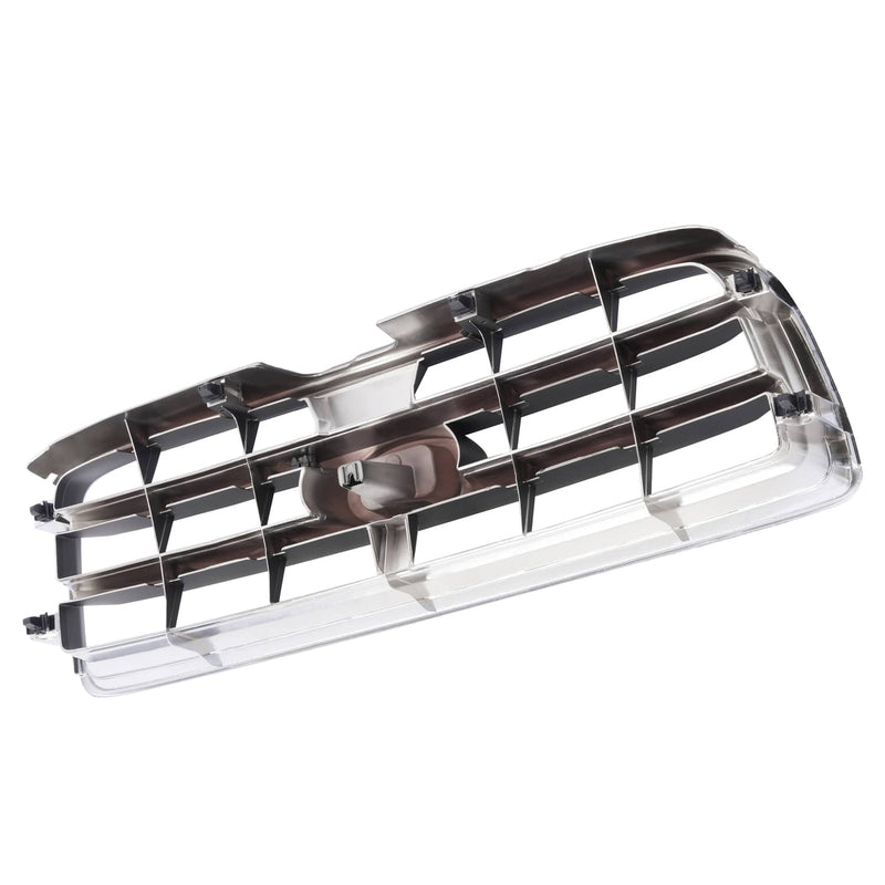 DURAFORCE Front Chrome Shell Grille with Gray Insert for Subaru Forester 2003-2005