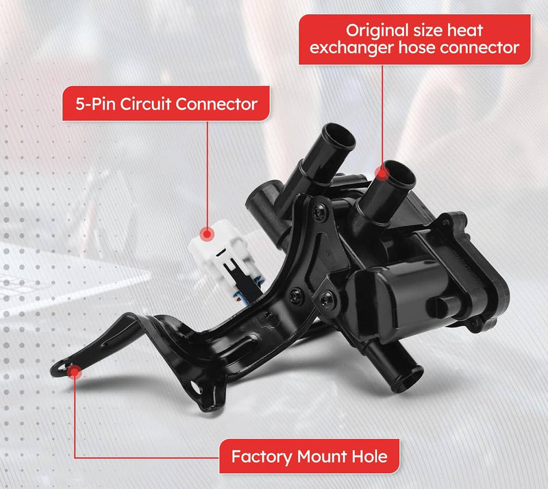 16670-21010 Heater Coolant Control Valve 5Pin for Toyota Prius 2004-2009 1.5L
