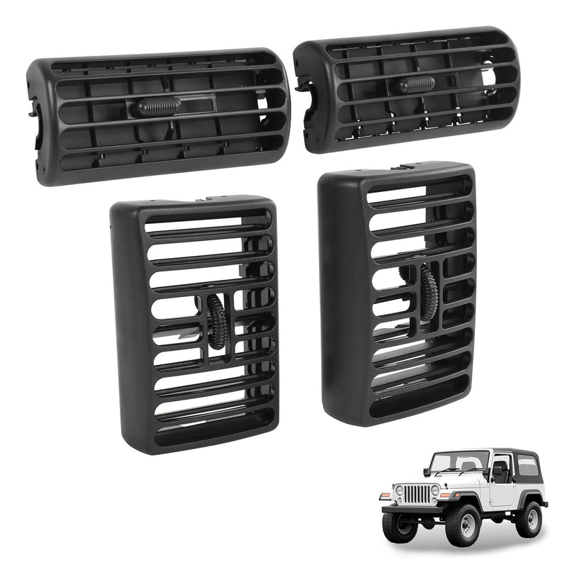 AC Vent Outlet Grille 4PCS for Jeep TJ Cherokee 1997-2006 5FS10DX9 5DP55TAZ