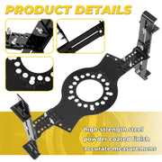DURAFORCE 5-Lug Pattern Wheel Fitment Simulator for 14-22 Inch Tire Size Mockup