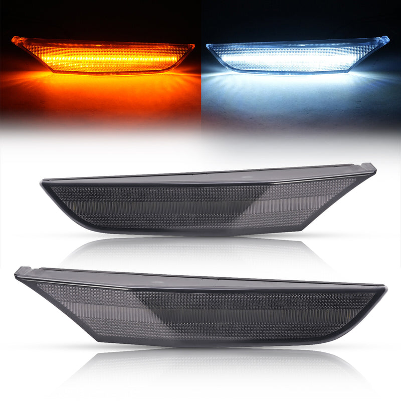 LED Side Marker Lights Left Right Smoke for Infiniti G35 Sedan 2001-2006 2PCS