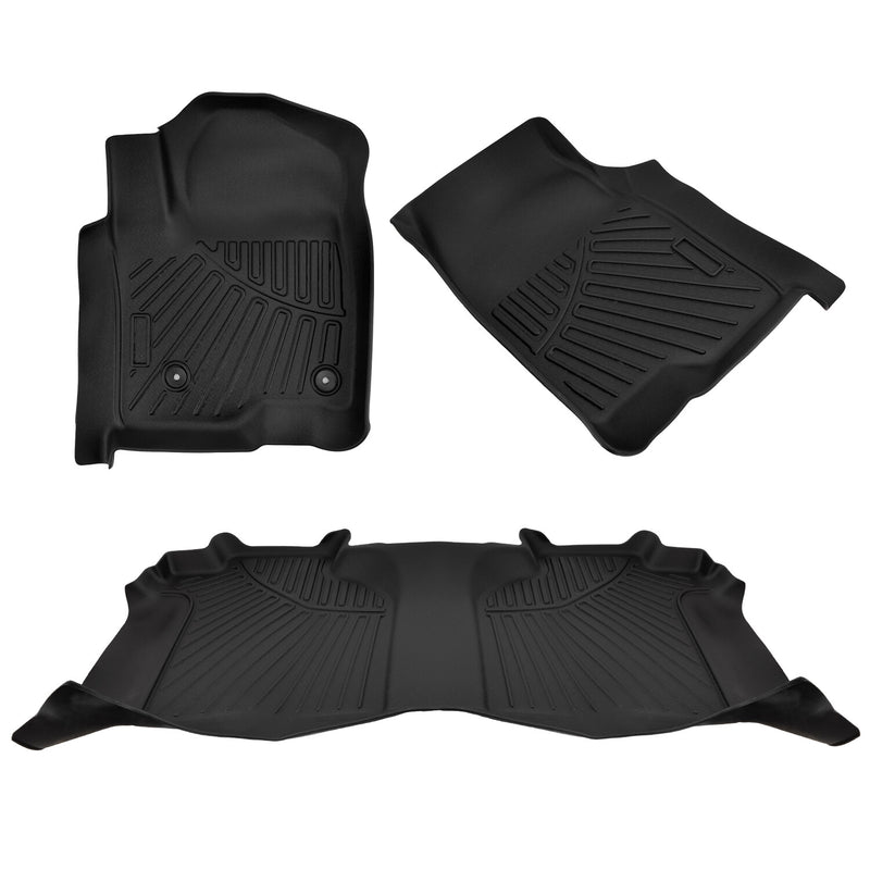 Floor Mats All Weather for Chevrolet Silverado 1500 Crew Cab 2019-2024 2025