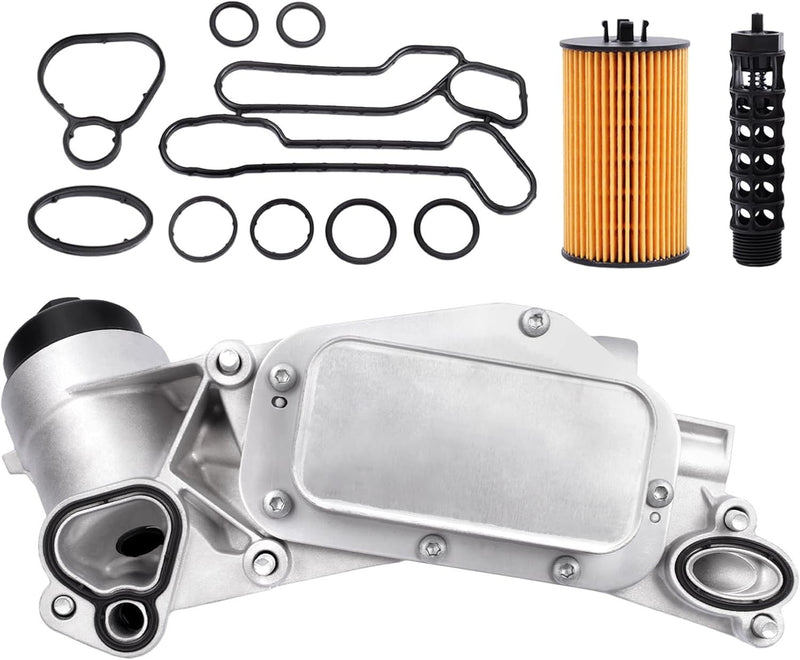 93186324 Engine Oil Cooler Filter Housing for Chevy Cruze Sonic Aveo 1.6L 1.8L