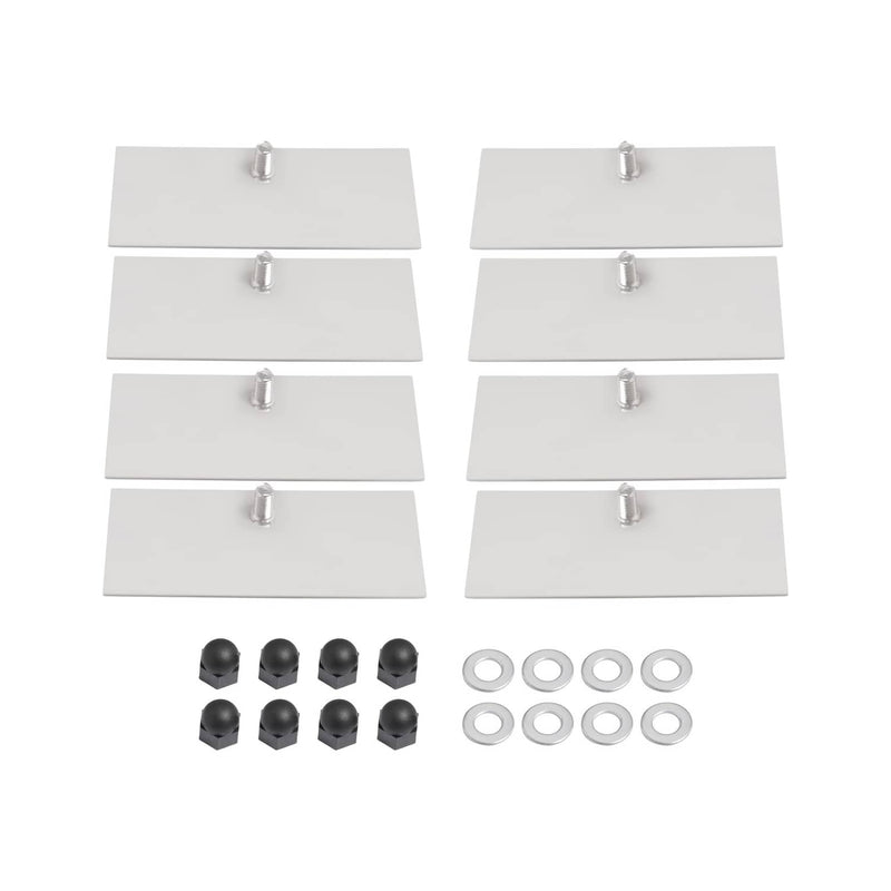 DURAFORCE Rear Window Louver for Chevy Express And for GMC Savana Van 1997-2017 Set Of 2