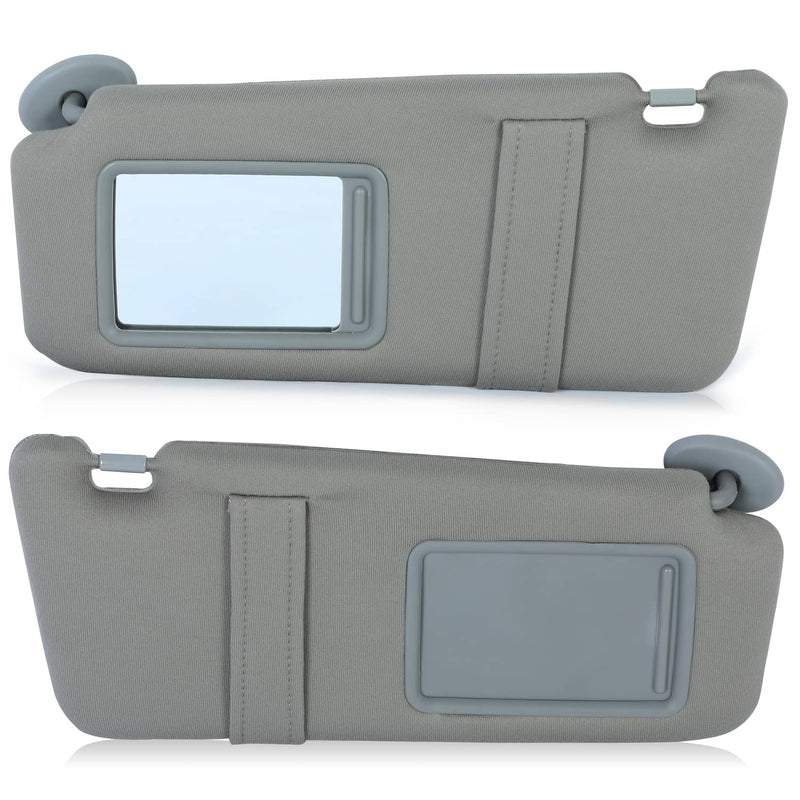 DURAFORCE Sun Visor Left & Right Side With Sunroof Gray for Toyota Camry 2007-2011 Pair