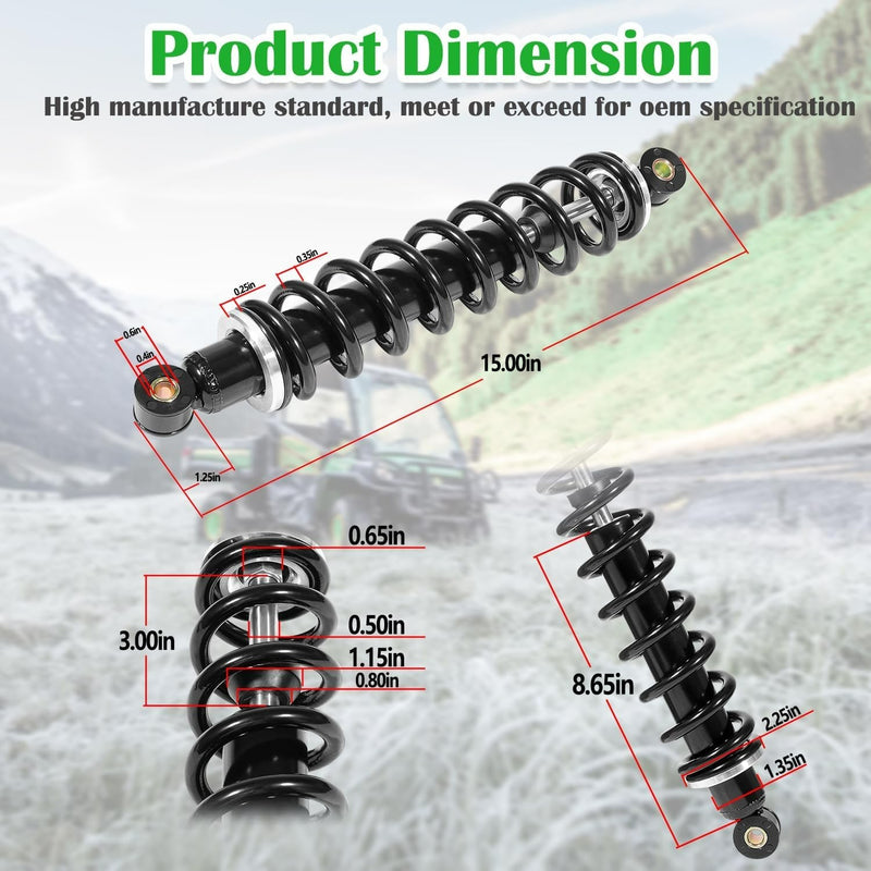 AM130448 Front Suspension Shock Absorber Kit for John Deere 2 Pcs