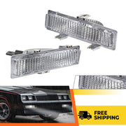 DURAFORCE Front Park And Turn Signal Light Lamps for Chevy Monte Carlo SS 1981-88 Pair