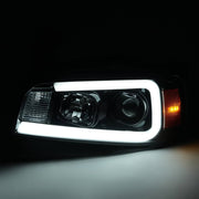 DURAFORCE DOT LED Tube Projector Headlights for Dodge Charger 2006-2010 Black