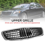 DURAFORCE Fit 2014-2020 Mercedes Benz S-Class W222 S450 Chrome Front Grille MayBach W/ACC