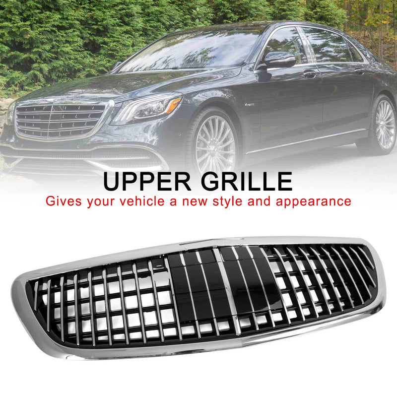 DURAFORCE Fit 2014-2020 Mercedes Benz S-Class W222 S450 Chrome Front Grille MayBach W/ACC