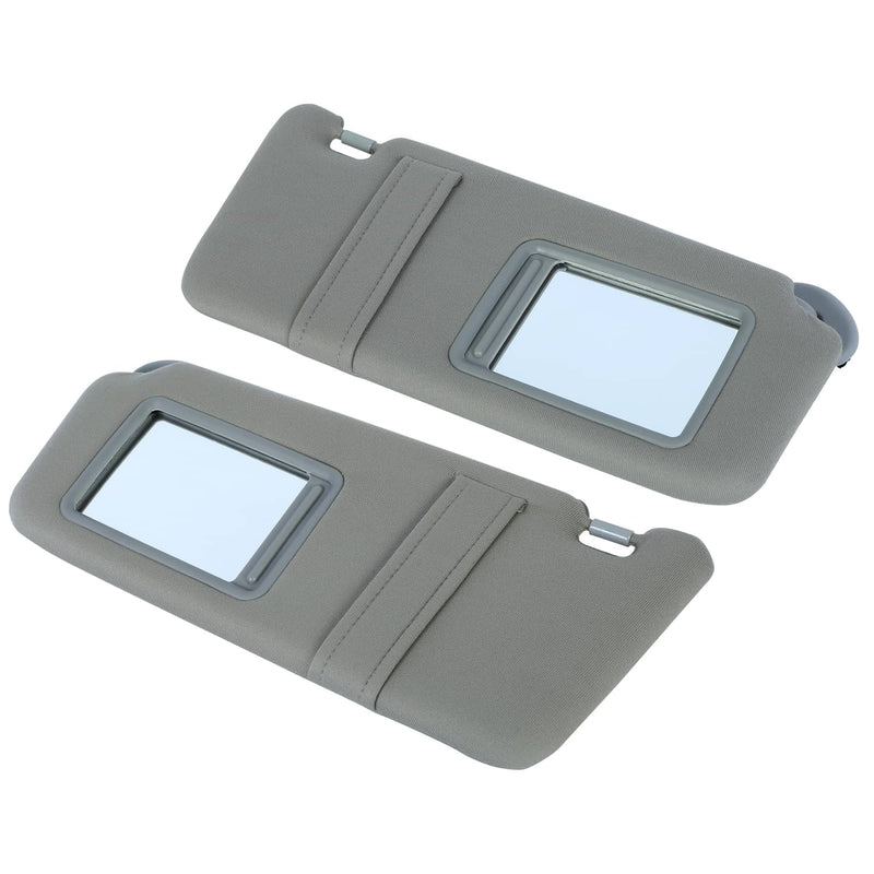 DURAFORCE Sun Visor Left & Right Side With Sunroof Gray for Toyota Camry 2007-2011 Pair