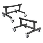 DURAFORCE Adjustable Chassis Stand for Sprint Midget Car 16-20in Locking Casters 2 Pieces