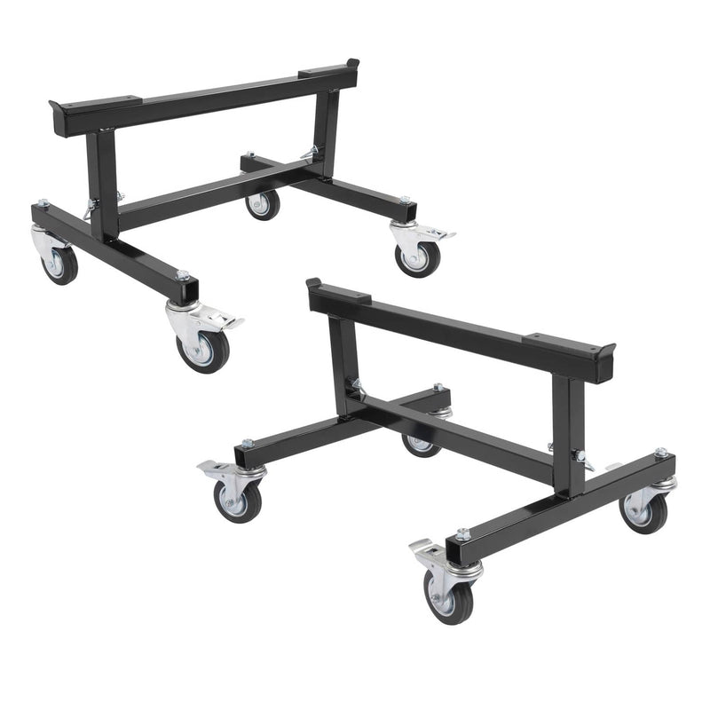 DURAFORCE Adjustable Chassis Stand for Sprint Midget Car 16-20in Locking Casters 2 Pieces