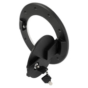 DURAFORCE Locking Fuel Door Gas Tank Cap Cover Aluminum Black For Hummer H2 2003-2009