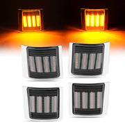 DURAFORCE Sequential Corner Side Marker Lights for Chevy C/K 1500 2500 3500 94-98 Set