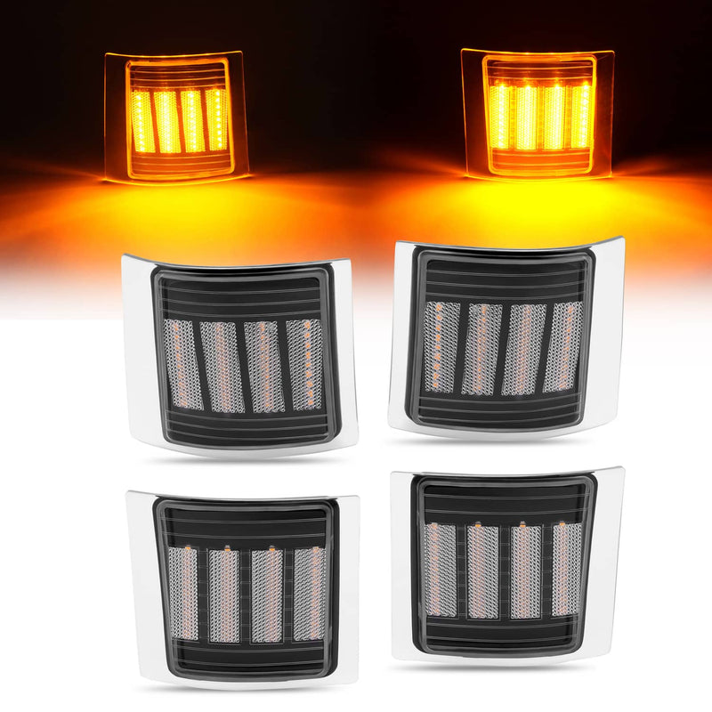 DURAFORCE Sequential Corner Side Marker Lights for Chevy C/K 1500 2500 3500 94-98 Set