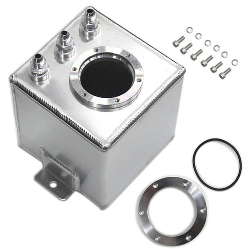 DURAFORCE 2L Swirl Fuel Surge Pot Tank AN6 Aluminum for 044 External Fuel Pump