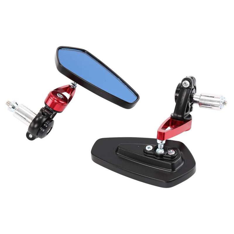 Universal 7/8" Handle Bar End Side Mirrors for Motorcycle Honda Yamaha Kawasaki
