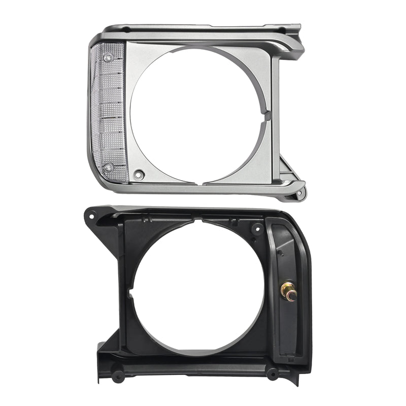 8161089105 Gray Headlight Bezel Door Set for Toyota Pickup RWD 79-81