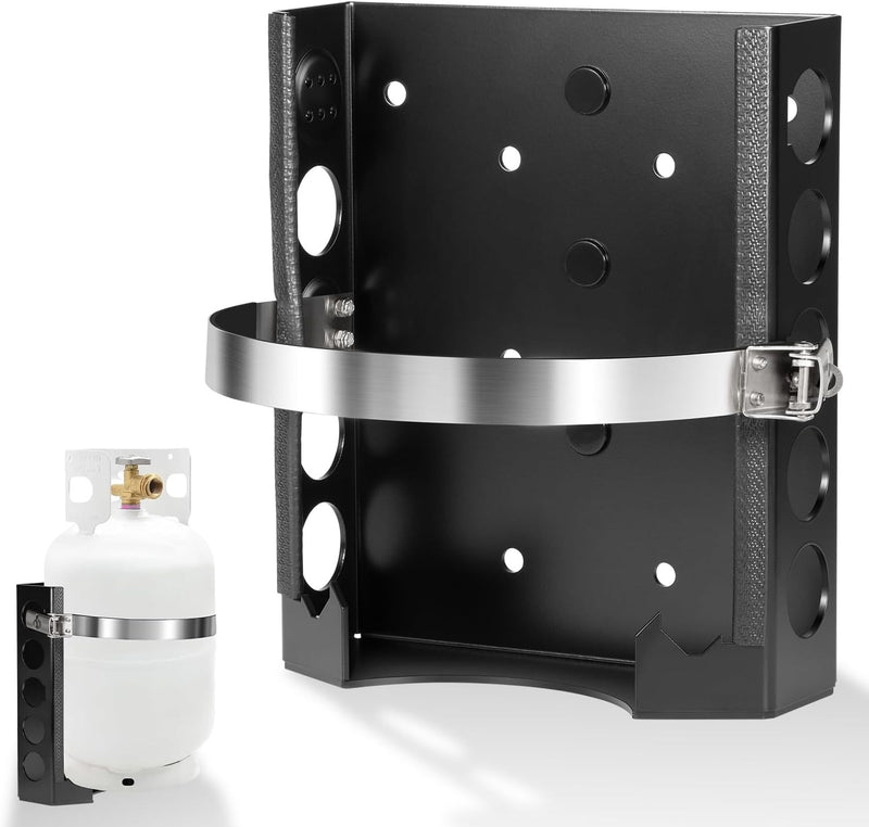 Propane Tank Mount Holder 9 Inch Cylinder Tank Mounting Bracket 11 lb 4.25 lb