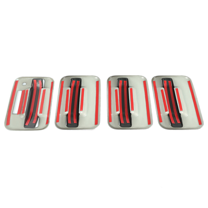 Black Painted Door Handle Covers with Keypad for Ford F150 Crew Cab 2004-2014