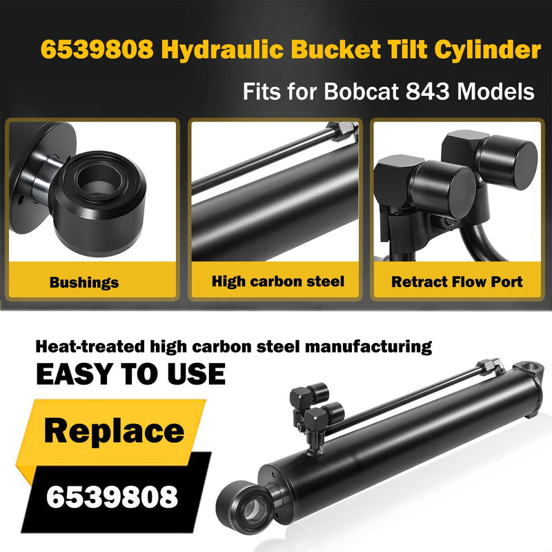 6539808 Hydraulic Bucket Tilt Cylinder Fits for Bobcat 843 Replaces 6539808-A