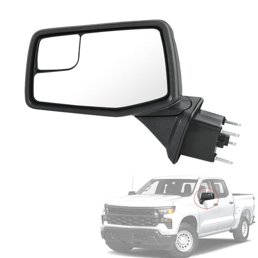 DURAFORCE Left Driver Side Door Mirror for Chevrolet Silverado 1500 2019-2025