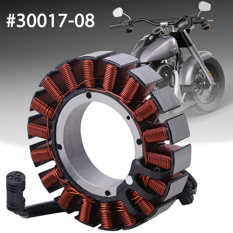 12V 40A Motorcycle Stator 30017-08A for Harley Softail Dyna FatBoy Softail Slim