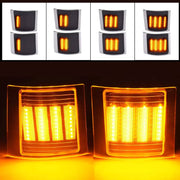 DURAFORCE Smoke Sequential LED Corner Marker Lights for Chevy C/K 1500 2500 1994-1999 4PC