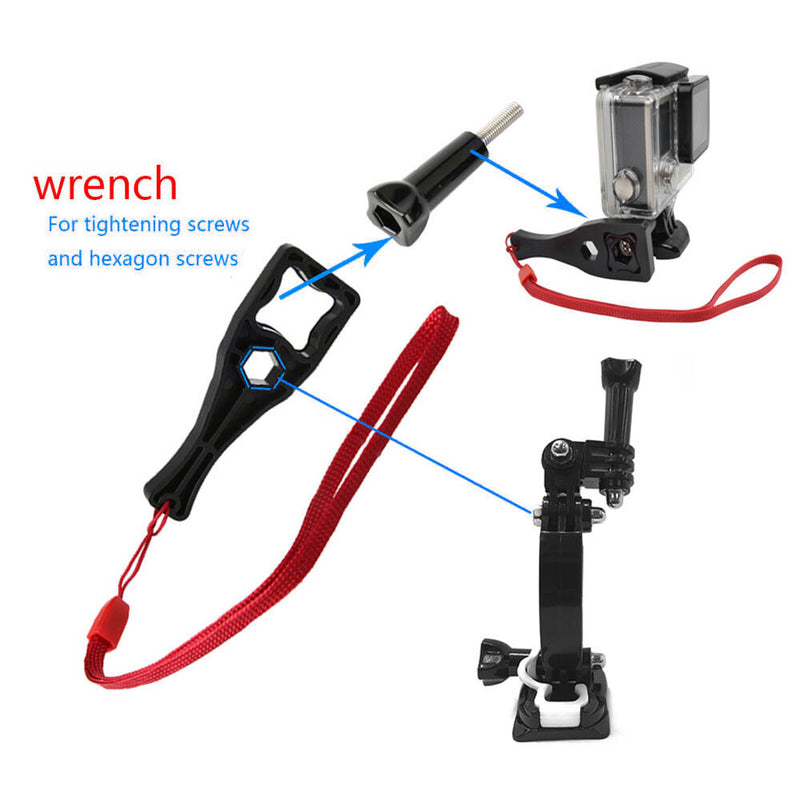 Motorcycle Helmet Chin Mount Kit for GoPro Hero 10/9/8/7/6/5 Sport Camera Holder