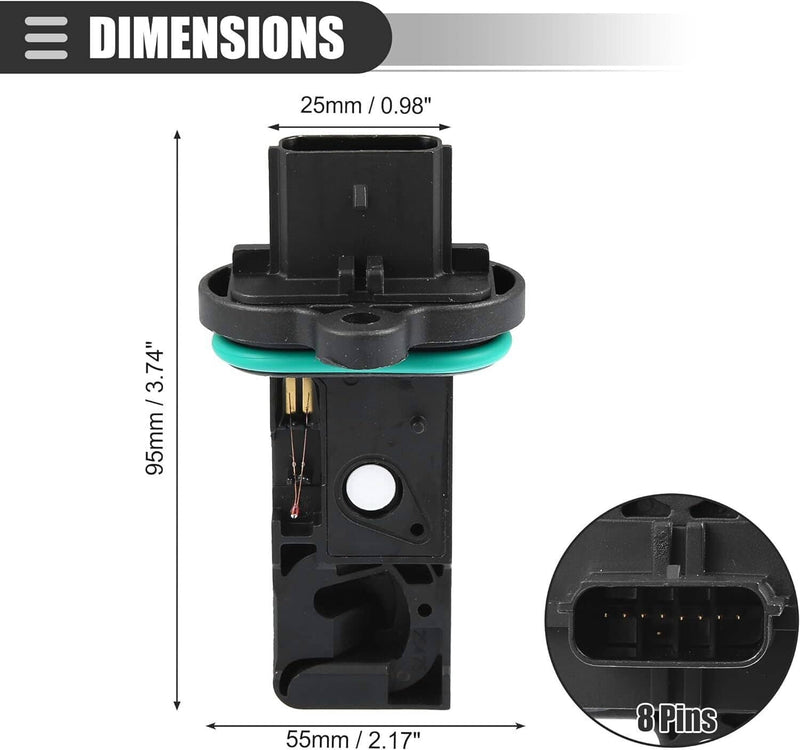 0280218419 Air Flow Sensor Meter for Chevrolet Cruze 2017-2019 1.4L 1.8L Black