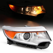 DURAFORCE Headlight Right Side Halogen Projector 5 Pins For Ford Edge 2011 2012 2013 2014