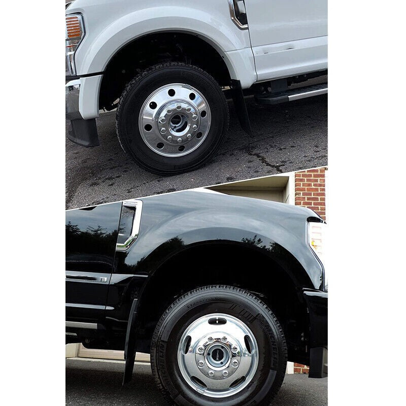 2Pcs Dually 10 Lug Wheel Center Hub Caps for Ford F450 F550 Super Duty 2005-2017