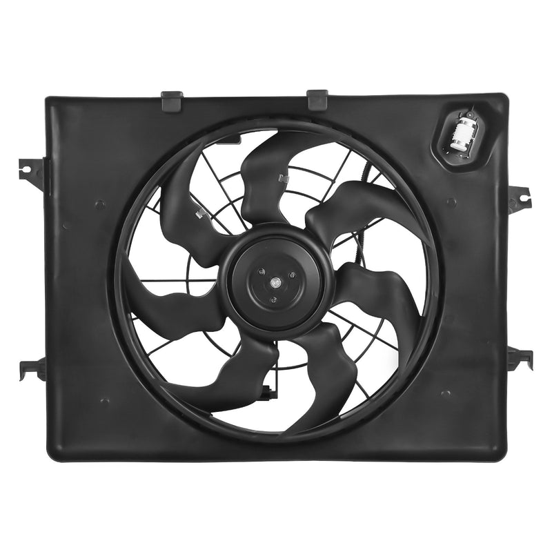 Radiator Condenser Cooling Fan Assembly for Hyundai Sonata 2011 2012 2.4L