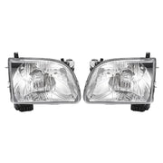 DURAFORCE White Headlights & Black Corner Light for Toyota Tacoma 2001 2002 2003 2004 4Pcs